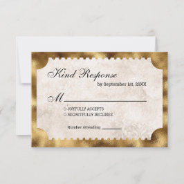 ヴィンテージ劇場映画シネマチケットRSVP 出欠カード