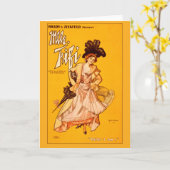 ヴィンテージ劇場用ポスターグリーティングカード カード (黄色い花)