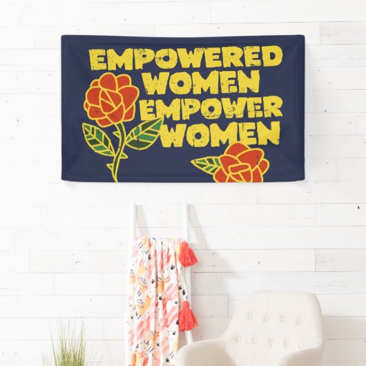 ヴィンテージ力を持つ女性が女性フェミニストの芸術を力づける 横断幕 (インサイチュ)