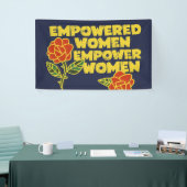 ヴィンテージ力を持つ女性が女性フェミニストの芸術を力づける 横断幕 (トレードショー)