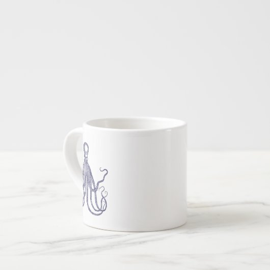 ヴィンテージ加工タコ エスプレッソカップ (正面左)