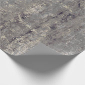 ヴィンテージ加工 アブストラクト アンティーク ベージュ グレー ラッピングペーパー (角)