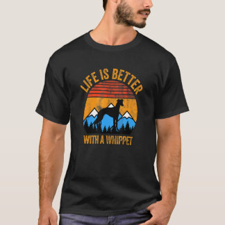 ヴィンテージ加工 Whippetと共に Tシャツ