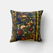 ヴィンテージ加飾フローラステンドグラス クッション (裏面)