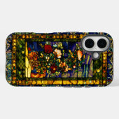 ヴィンテージ加飾フローラステンドグラス Case-Mate iPhoneケース (裏面 (横))
