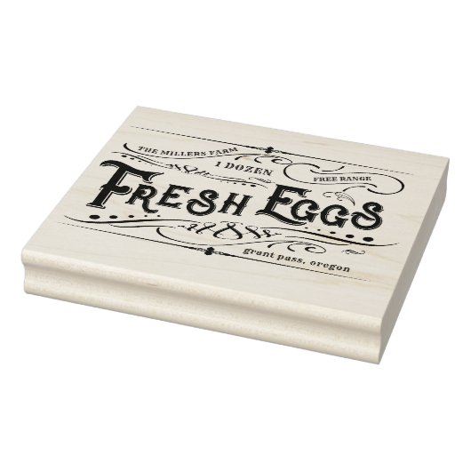 ヴィンテージ加飾フローラ卵カートンゴム印 ラバースタンプ (スタンプ)