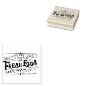 ヴィンテージ加飾フローラ卵カートンゴム印 ラバースタンプ (押印)