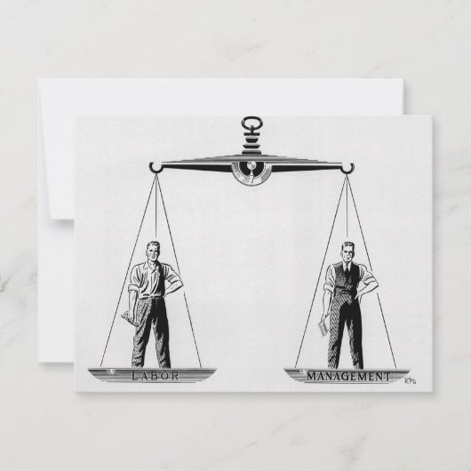 ヴィンテージ労働対管理はかりで測、司法 (正面)