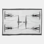 ヴィンテージ労働対管理はかりで測、司法 キッチンタオル (横)