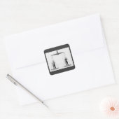 ヴィンテージ労働対管理はかりで測、司法 スクエアシール (封筒)