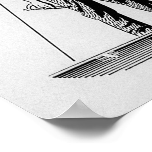 ヴィンテージ労働対管理はかりで測、司法 ポスター (角)