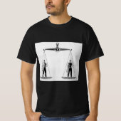 ヴィンテージ労働対管理はかりで測、司法 Tシャツ (正面)