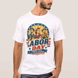 ヴィンテージ労働者の日アメリカ労働者グラフィックTシャツ Tシャツ