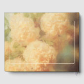 ヴィンテージ効果Snowballの木の絵画花の舌 ゲストブック (裏面)