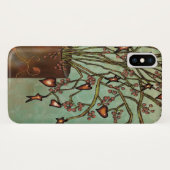 ヴィンテージ動揺してのハートツリー付き錫の花瓶 Case-Mate iPhoneケース (裏面(横))