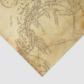 ヴィンテージ動揺してはがき地図アンティーク 薄葉紙 (詳細)