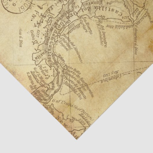 ヴィンテージ動揺してはがき地図アンティーク 薄葉紙 (詳細)