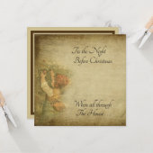 ヴィンテージ動揺してはクリスマスの前の夜 カード (正面/裏面インサイチュ)