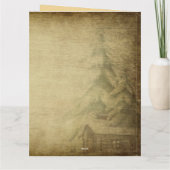 ヴィンテージ動揺してはクリスマスの前の夜 カード (裏面)