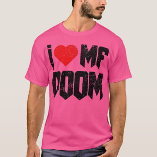 ヴィンテージ動揺してアイラブMf Doom Tシャツ