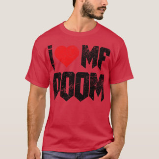ヴィンテージ動揺してアイラブMf Doom Tシャツ
