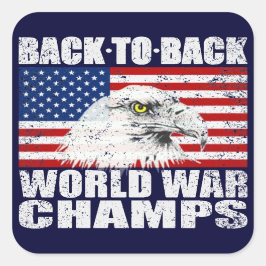 ヴィンテージ動揺してアメリカのChampsスタンプ スクエアシール (正面)