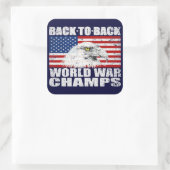 ヴィンテージ動揺してアメリカのChampsスタンプ スクエアシール (バッグ)