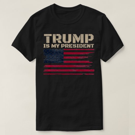 ヴィンテージ動揺してアメリカ国旗の切り株が僕の目前だ Tシャツ (デザイン正面)