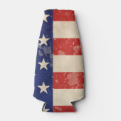 ヴィンテージ動揺してアメリカ国旗 ボトルクーラー (正面)