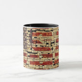 ヴィンテージ動揺してアメリカ国旗 マグカップ (中央)