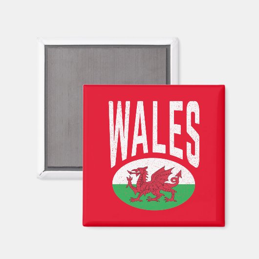 ヴィンテージ動揺してウェールズCymraeg Cymru誇りを持った Welsh マグネット (正面/裏面)