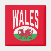 ヴィンテージ動揺してウェールズCymraeg Cymru誇りを持った Welsh マグネット (正面)