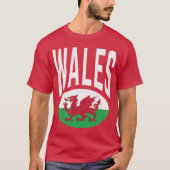 ヴィンテージ動揺してウェールズCymraeg Cymru誇りを持った Welsh Tシャツ (正面)