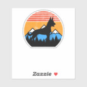 ヴィンテージ動揺してオランダシェパードマリデュッキードッグ シール (シート)