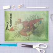 ヴィンテージ動揺してサンタクロースエバーグリーンブリューズ 薄葉紙 (クラフト)