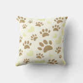 ヴィンテージ動揺してセピアドッグポープリントとハート クッション (裏面)