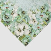 ヴィンテージ動揺してダマスクフローラ背景（緑） 薄葉紙 (詳細)