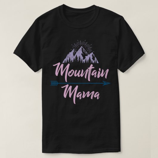 ヴィンテージ動揺してパステルマウンテンママ Tシャツ (デザイン正面)