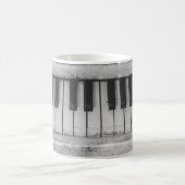 ヴィンテージ動揺してピアノ鍵盤マグ コーヒーマグカップ (中央)