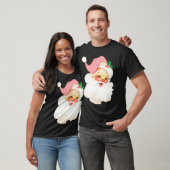 ヴィンテージ動揺してピンクサンタクロース Tシャツ (ユニセックス)