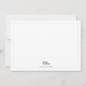 ヴィンテージ動揺してピンクローゼズオンミント ノートカード (正面)