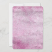 ヴィンテージ動揺してピンク – 自分で作結婚成 招待状 (裏面)