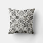 ヴィンテージ動揺してファームハ素朴ウスブラックnホワイト クッション (裏面)