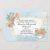ヴィンテージ動揺してフローラのブライダルシャワー招待 招待状 (正面/裏面)