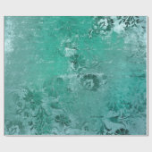 ヴィンテージ動揺してフローラダマスク ラッピングペーパー (フラット)