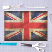 ヴィンテージ動揺してユニオン国旗 薄葉紙 (クラフト)