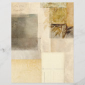 ヴィンテージ動揺してリーフジャーナルのスクラップブック紙 (裏面)