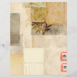 ヴィンテージ動揺してリーフジャーナルのスクラップブック紙