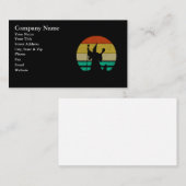 ヴィンテージ動揺してレトロ70sウィザードとCat 名刺 (正面/裏面)