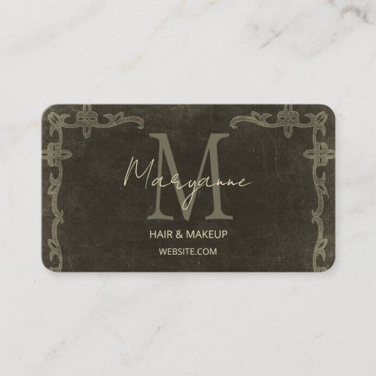 ヴィンテージ動揺して名刺 名刺 (正面)